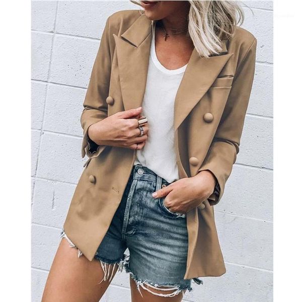 women jacket autumn women slim casual business work jacket long sleeve coat outwear chaquetas mujer 20201, Black;brown
women jacket autumn women slim casual business work jacket long sleeve coat outwear chaquetas mujer 20201, Black;brown
