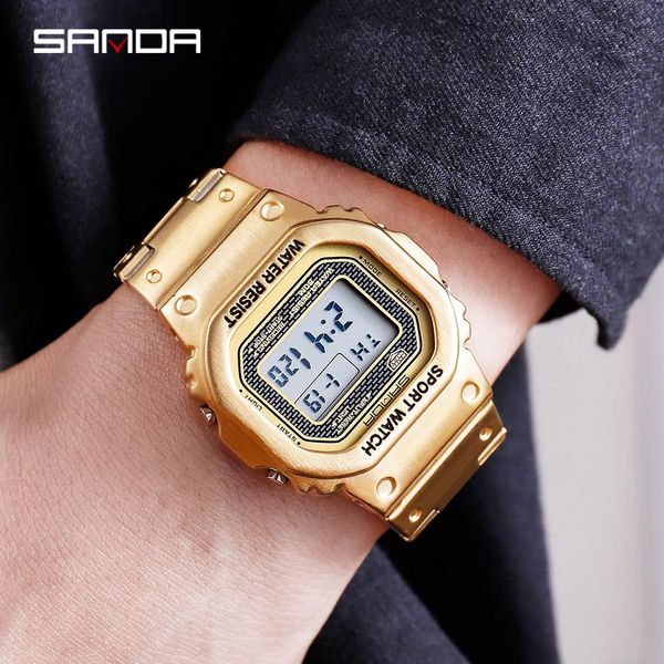 sanda men's sports watch fashion g style military watch men's stainless business waterproof digital watch relogio masculino bbyvrs, Silver
sanda men's sports watch fashion g style military watch men's stainless business waterproof digital watch relogio masculino bbyvrs, Silver