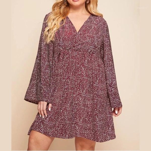 plus size women mini dress fashion v-neck print stylish clothes long sleeve loose dress for female ladies autumn spring new1, Black;gray
plus size women mini dress fashion v-neck print stylish clothes long sleeve loose dress for female ladies autumn spring new1, Black;gray