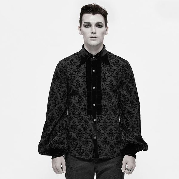 vintage turn down collar gothic male clothing party cosume mens blouse mens long sleeve shirt black c1212, White;black
vintage turn down collar gothic male clothing party cosume mens blouse mens long sleeve shirt black c1212, White;black