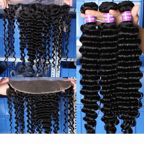 brazilian human hair with lace frontal closure 13x4 deep wave curly full lace frontal bleached knots with human hair weave bundles 4pcs lot, Black
brazilian human hair with lace frontal closure 13x4 deep wave curly full lace frontal bleached knots with human hair weave bundles 4pcs lot, Black
