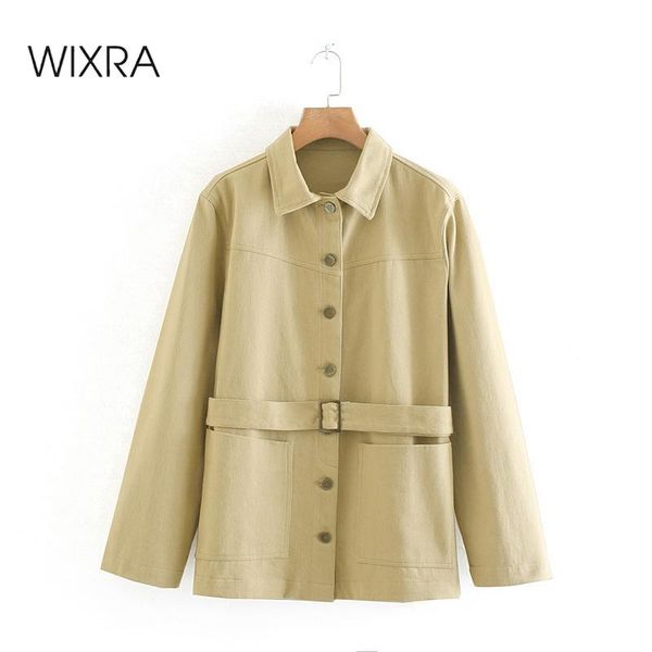 wixra womens casual coat jacket with belt cool overcoats new fashion outwear streetwear autumn spring, Black;brown
wixra womens casual coat jacket with belt cool overcoats new fashion outwear streetwear autumn spring, Black;brown