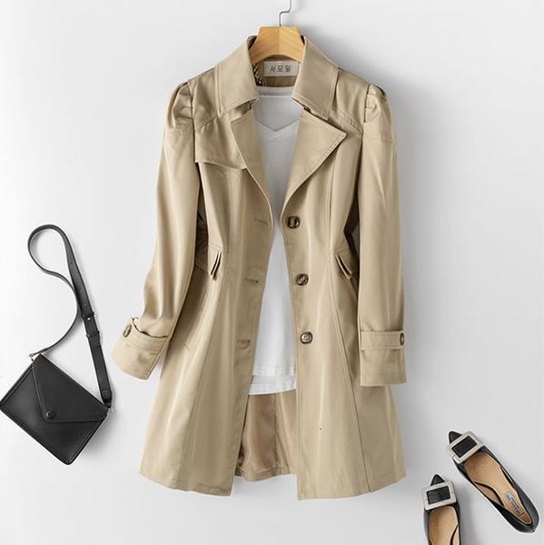 2021 new female jacket of medium length korean style thin spring and autumn value nqb1, Black;brown
2021 new female jacket of medium length korean style thin spring and autumn value nqb1, Black;brown