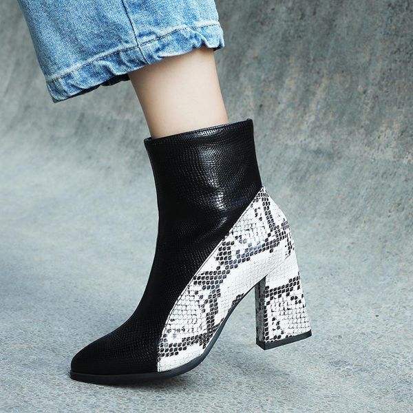 boots ods mixed colors women snake print skin booties faux leather ankle high heel western cowgirl female black white gray 42 43
boots ods mixed colors women snake print skin booties faux leather ankle high heel western cowgirl female black white gray 42 43