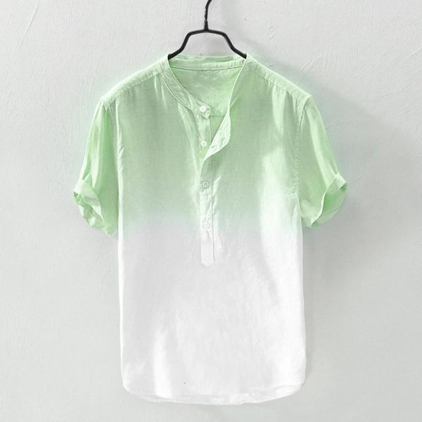 summer men's shirt blouse cool and thin breathable collar hanging dyed gradient cotton linen casual short sleeve blouse, White;black
summer men's shirt blouse cool and thin breathable collar hanging dyed gradient cotton linen casual short sleeve blouse, White;black