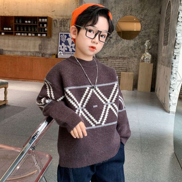 new boys' 2020 sweater pullover children's korean version foreign sle thickening t8f3, Blue
new boys' 2020 sweater pullover children's korean version foreign sle thickening t8f3, Blue