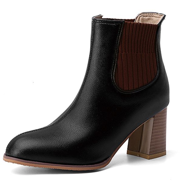 2021 new autumn winter ankle square high heel women shoes quality pu leather round toe short boots size 34-43 j30y, Black
2021 new autumn winter ankle square high heel women shoes quality pu leather round toe short boots size 34-43 j30y, Black