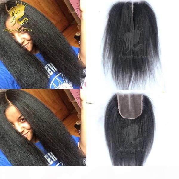 coarse yaki 4''x3.5''kinky straight closure slightly bleached knots brazilian human hair no tangle no sheeding, Black;brown
coarse yaki 4''x3.5''kinky straight closure slightly bleached knots brazilian human hair no tangle no sheeding, Black;brown