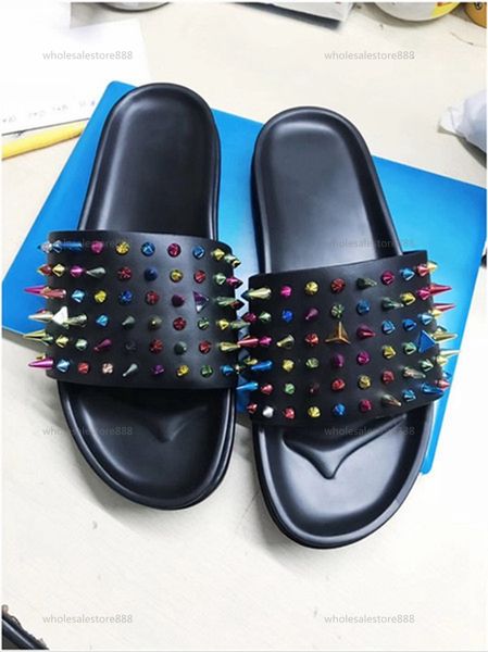 progettista sandals red bottom slippers mens black genuine leather with spikes summer flip flops luxurys design flat soft leather slide
progettista sandals red bottom slippers mens black genuine leather with spikes summer flip flops luxurys design flat soft leather slide