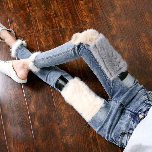 2020 jeans woman new arrival cotton stripe pencil pants for women rabbit fur stitching plus velvet raw for edge y1214, Blue
2020 jeans woman new arrival cotton stripe pencil pants for women rabbit fur stitching plus velvet raw for edge y1214, Blue