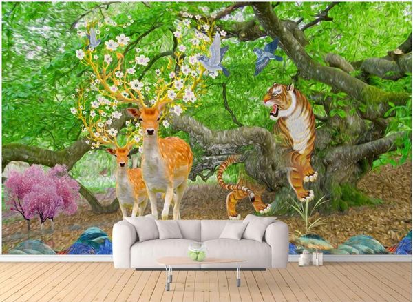 3d wallpaper custom p mural fantasy forest elk tiger landscape home decor 3d wall murals wallpaper for living room in rolls
3d wallpaper custom p mural fantasy forest elk tiger landscape home decor 3d wall murals wallpaper for living room in rolls