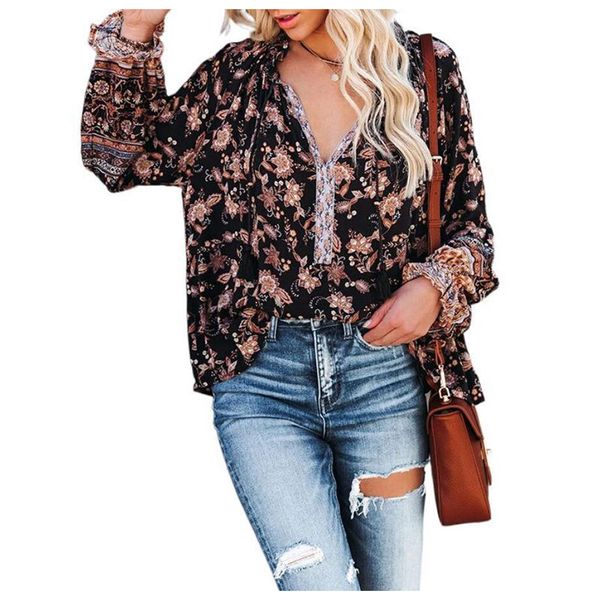 v-neck lantern long sleeve casual loose shirt beach style floral national blouse female spring shirts, White
v-neck lantern long sleeve casual loose shirt beach style floral national blouse female spring shirts, White