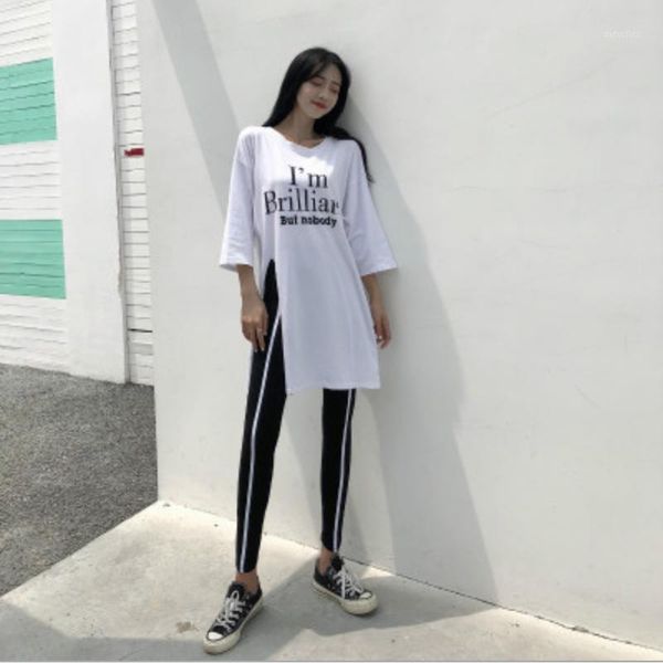 women's black sleeve o-neck letter print high waist and ankle-length striped black pants1, Gray
women's black sleeve o-neck letter print high waist and ankle-length striped black pants1, Gray