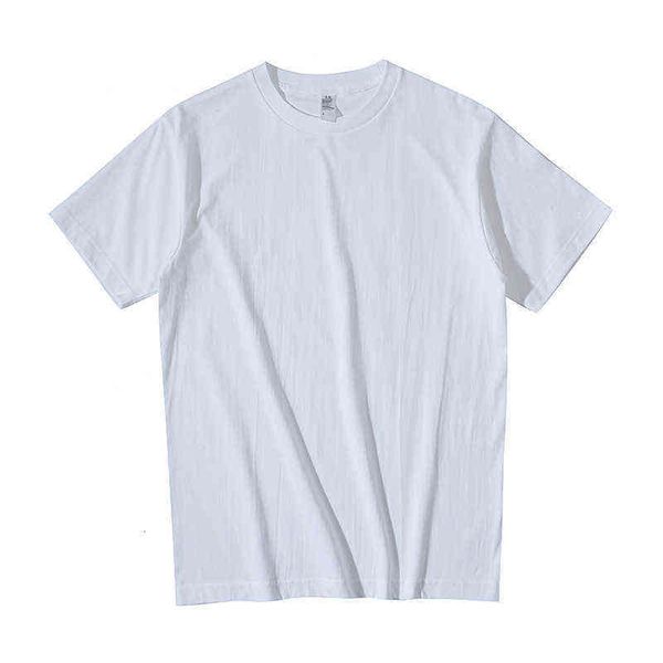 solid color cotton cotton round neck short sleeve t-shirt thick loose base shirt men's and women's top, White
solid color cotton cotton round neck short sleeve t-shirt thick loose base shirt men's and women's top, White