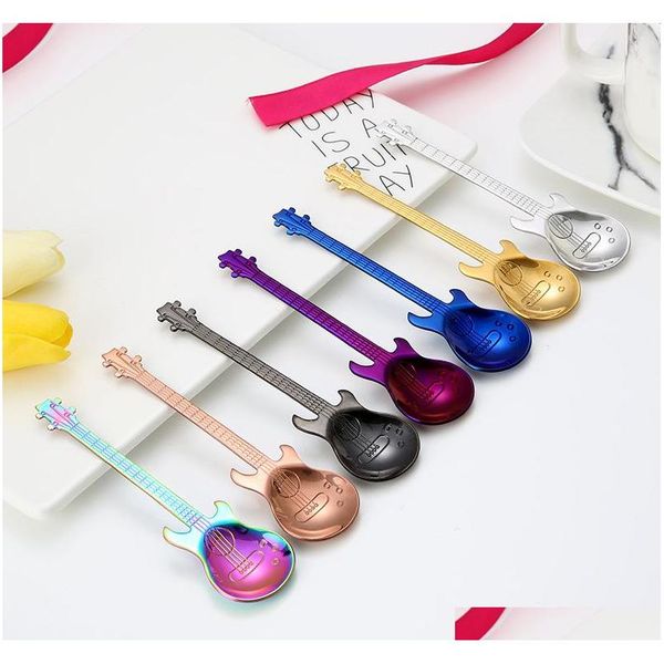 guitar spoon set colorful stainless steel tea dinner table mixing spoons kit dessert coffee sugar spoon for ice cream milkshake coffee
guitar spoon set colorful stainless steel tea dinner table mixing spoons kit dessert coffee sugar spoon for ice cream milkshake coffee