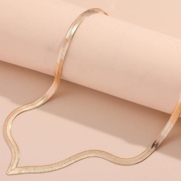 chains gold colour alloy necklace for women thin fish cale letter v snake bone fashion trend jewelry accessories neck choker, Silver
chains gold colour alloy necklace for women thin fish cale letter v snake bone fashion trend jewelry accessories neck choker, Silver