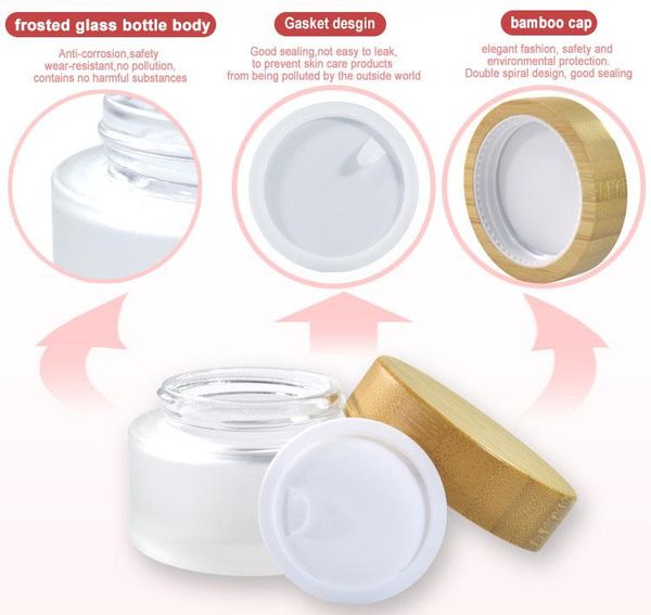 cosmetic bamboo lid glass jar, 50g face cream frost glass jar with bamboo lid face cream cosmetics jar
cosmetic bamboo lid glass jar, 50g face cream frost glass jar with bamboo lid face cream cosmetics jar
