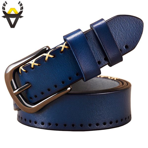 genuine leather belts for women fashion designer stitching up woman belt quality pin buckle cow skin strap female width 2.8 cm 201120, Black;brown
genuine leather belts for women fashion designer stitching up woman belt quality pin buckle cow skin strap female width 2.8 cm 201120, Black;brown