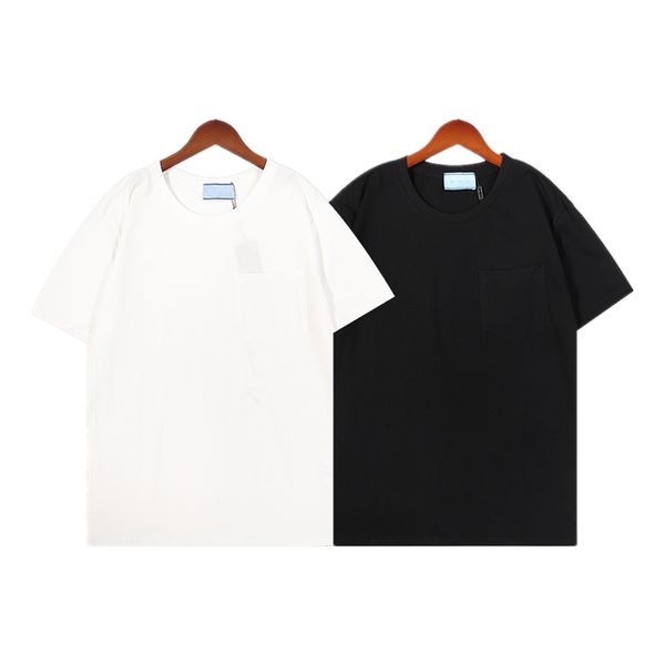 supsneaker fashion mens designer t shirt womens letter print short sleeve round neck cotton tees polo shirts 23, White;black