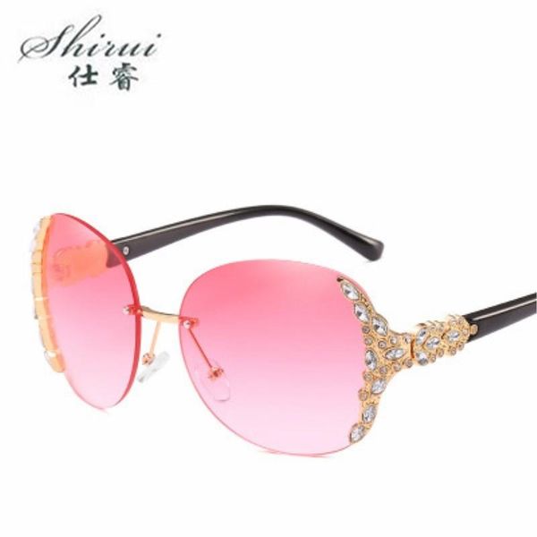 sunglasses fashion crystal diamond round women 2021 frameless oversized sun glasses vintage shades ladies oculos, White;black
sunglasses fashion crystal diamond round women 2021 frameless oversized sun glasses vintage shades ladies oculos, White;black