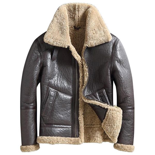 men's leather & faux men genuine jacket outerwear mens fur coat turn down collar shearling short style real jackets warm coats, Black
men's leather & faux men genuine jacket outerwear mens fur coat turn down collar shearling short style real jackets warm coats, Black