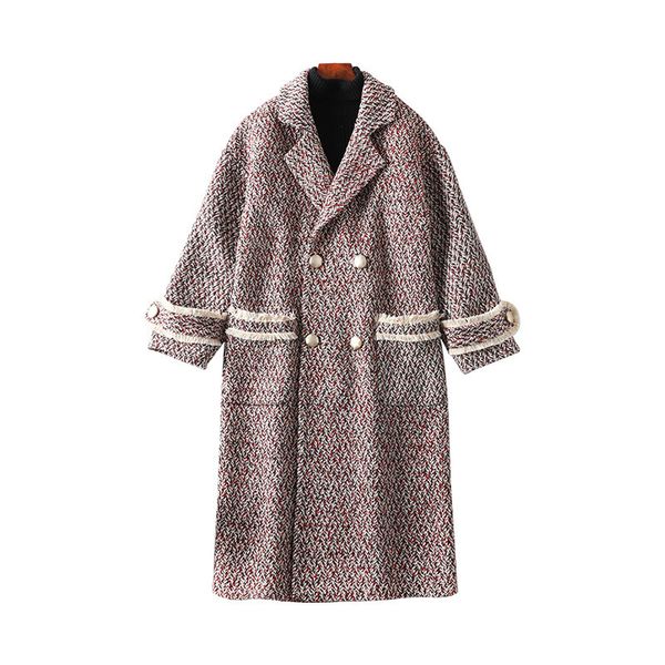 plus size 5xl wool women's autumn winter fashion slim lattice outerwear mid-long double-breasted casual coat parkas a1107, Black
plus size 5xl wool women's autumn winter fashion slim lattice outerwear mid-long double-breasted casual coat parkas a1107, Black