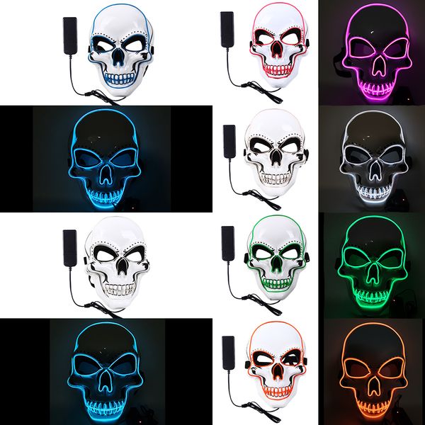 costume accessories the purge terror white skull led glowing mask halloween light up costume cosplay props, Silver
costume accessories the purge terror white skull led glowing mask halloween light up costume cosplay props, Silver