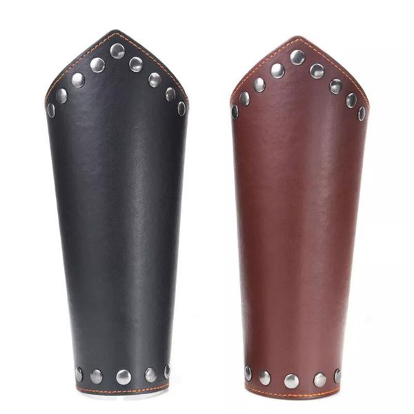 elbow & knee pads punk bracer armband leather wide archery arm guard viking gauntlet wristband sports protective gear, Black;gray
elbow & knee pads punk bracer armband leather wide archery arm guard viking gauntlet wristband sports protective gear, Black;gray