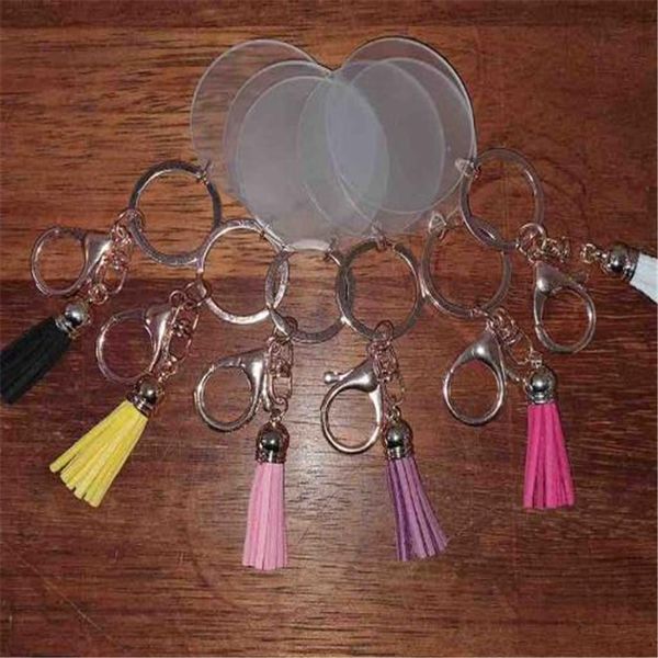 vinyl keyring clear acrylic disc tassel keychain 4cm blank disc with suede tassel plastic round key chain holder decoration for bags a110403, Red;brown
vinyl keyring clear acrylic disc tassel keychain 4cm blank disc with suede tassel plastic round key chain holder decoration for bags a110403, Red;brown
