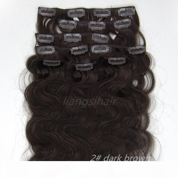 body wave style clip in hair extension 18"-26" 8pcs 2# dark brown, brazilian indian peruvian malaysian virgin curly remy human hai, Black;brown
body wave style clip in hair extension 18"-26" 8pcs 2# dark brown, brazilian indian peruvian malaysian virgin curly remy human hai, Black;brown