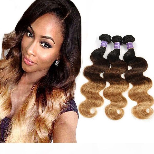 new arrivel ombre human hair extensions brazilian body wave hair weave three tone 1b 4 27 brazilian virgin human hair 3 bundles, Black
new arrivel ombre human hair extensions brazilian body wave hair weave three tone 1b 4 27 brazilian virgin human hair 3 bundles, Black