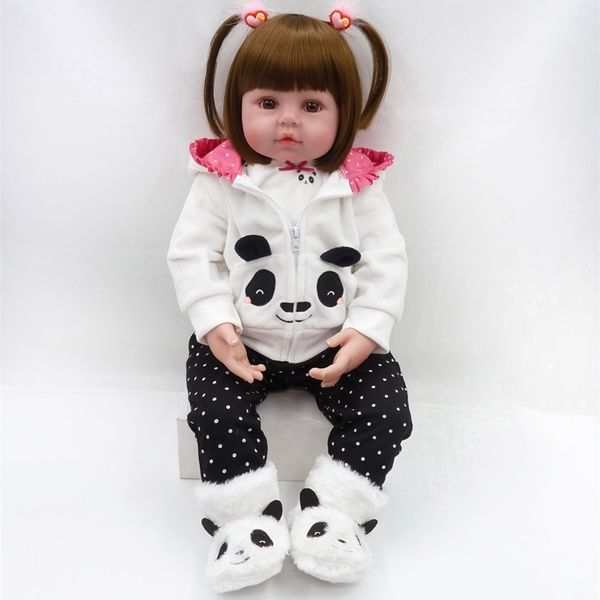bebes reborn doll 47cm baby girl dolls soft silicone boneca reborn brinquedos bonecas children's day gifts toys bed time plamate y20011
bebes reborn doll 47cm baby girl dolls soft silicone boneca reborn brinquedos bonecas children's day gifts toys bed time plamate y20011