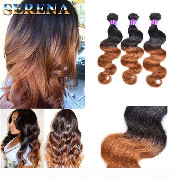 3pcs lot ombre hairs 10"-30" brazilian human hair extensions ombre dip dye two tone t#1b #30 hair weave weft body wave hair, Black
3pcs lot ombre hairs 10"-30" brazilian human hair extensions ombre dip dye two tone t#1b #30 hair weave weft body wave hair, Black