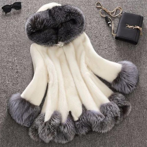 faux fur coat women hooded coat flare sleeve ladies elegant thick warm outerwear oversize 4xl soft women's down jacket, Black
faux fur coat women hooded coat flare sleeve ladies elegant thick warm outerwear oversize 4xl soft women's down jacket, Black
