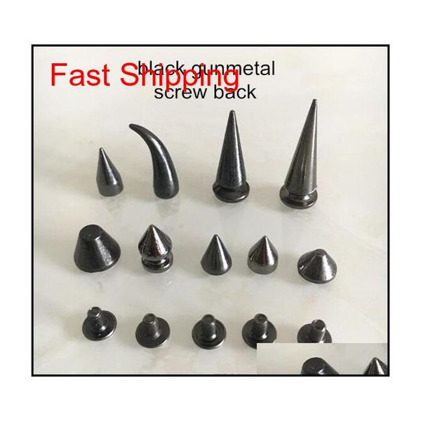 screw on metal rivet studs,black gunmetal punk rock spike rivet, / ox horn screwback stud,diy shoes, qylqqe bdefashion, Silver
screw on metal rivet studs,black gunmetal punk rock spike rivet, / ox horn screwback stud,diy shoes, qylqqe bdefashion, Silver