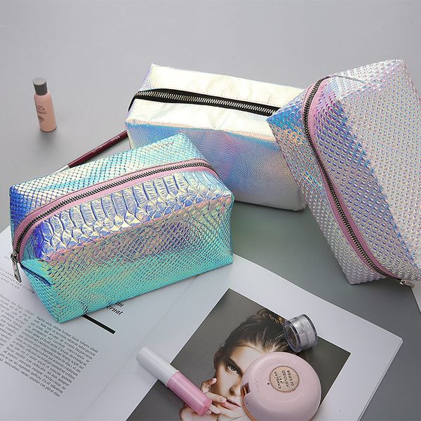 women fashion cosmetic bag blue laser makeup bag zipper make up handbag organizer storage case pouches toiletry wash beauty bag, Black;red
women fashion cosmetic bag blue laser makeup bag zipper make up handbag organizer storage case pouches toiletry wash beauty bag, Black;red