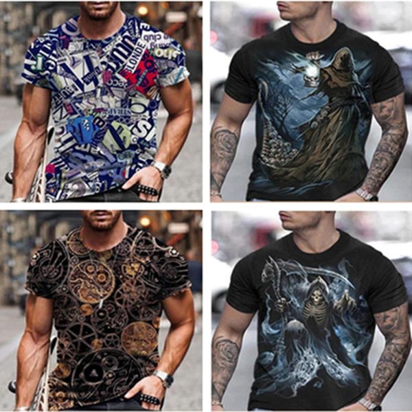 2022 sell men's t-shirts clock pattern men's 3d printed t-shirt visual impact party shirt punk goth round neck high-quality americ, White;black
2022 sell men's t-shirts clock pattern men's 3d printed t-shirt visual impact party shirt punk goth round neck high-quality americ, White;black