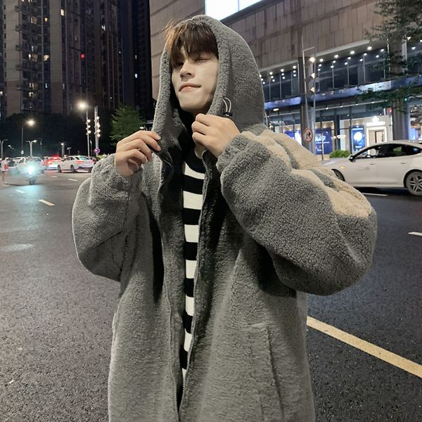 autumn and winter sweater men's hooded cardigan korean fashion students versatile sports lamb coat ins top, Blue
autumn and winter sweater men's hooded cardigan korean fashion students versatile sports lamb coat ins top, Blue