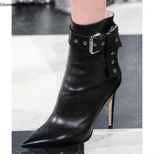 olomm 2020 handmade women ankle boots stiletto heels boots pointed toe elegant black white shoes women plus us size 5-151
olomm 2020 handmade women ankle boots stiletto heels boots pointed toe elegant black white shoes women plus us size 5-151
