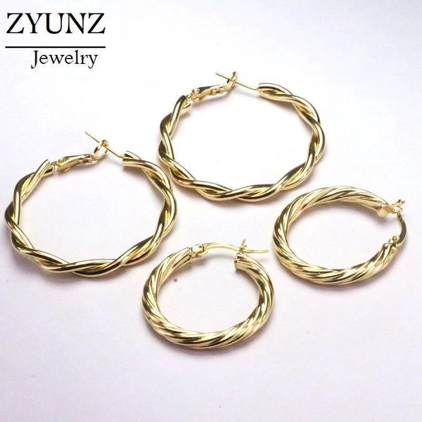 hoop & huggie 4 pairs, design twisted earrings for women gold color metal party circle simple earrings1, Golden;silver
hoop & huggie 4 pairs, design twisted earrings for women gold color metal party circle simple earrings1, Golden;silver