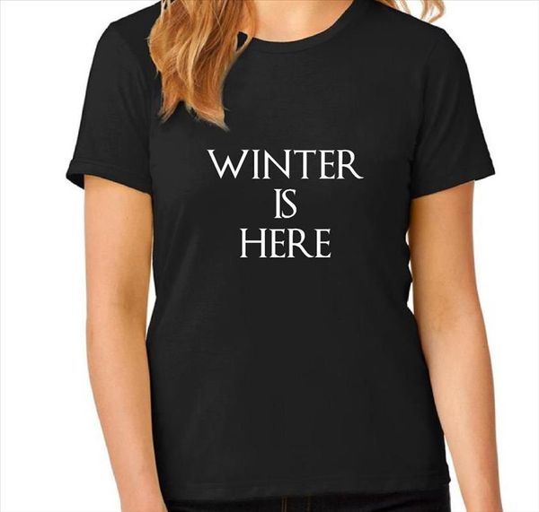 winter is here women tshirt cotton casual funny t shirt lady yong girl tee 5 colors drop ship s 614, White
winter is here women tshirt cotton casual funny t shirt lady yong girl tee 5 colors drop ship s 614, White