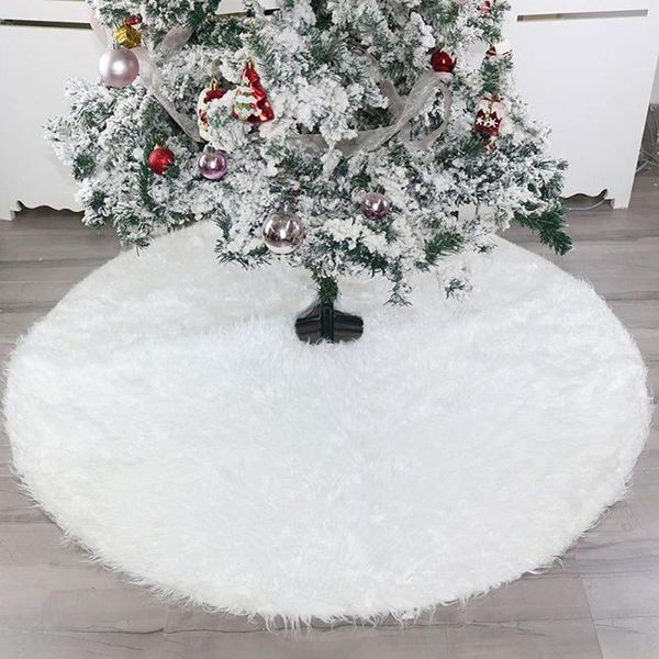 christmas decorations plush long haired tree skirt decor 
christmas decorations plush long haired tree skirt decor