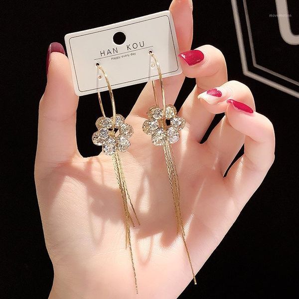 2020 new trend kpop brown flowers rhinestone hoop earrings luxurious long tassel temperament earrings ins women jewelry party1, Golden;silver
2020 new trend kpop brown flowers rhinestone hoop earrings luxurious long tassel temperament earrings ins women jewelry party1, Golden;silver
