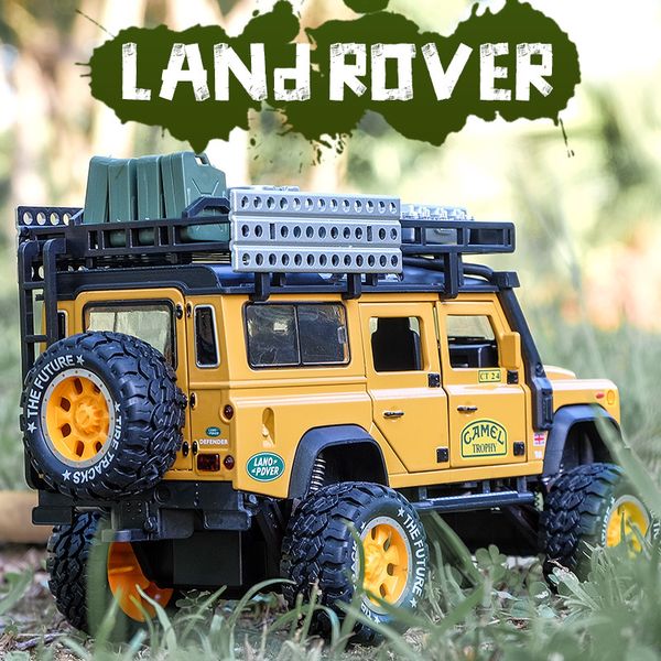 1:28 alloy diecast toy car model camel defender metal toys vehicles trophy pull back sound light collection for children gifts q1214
1:28 alloy diecast toy car model camel defender metal toys vehicles trophy pull back sound light collection for children gifts q1214