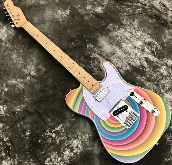 classic brand electric guitar, exquisite rainbow circle appearance, made of solid wood, maple fingerboard, delivery to home
classic brand electric guitar, exquisite rainbow circle appearance, made of solid wood, maple fingerboard, delivery to home