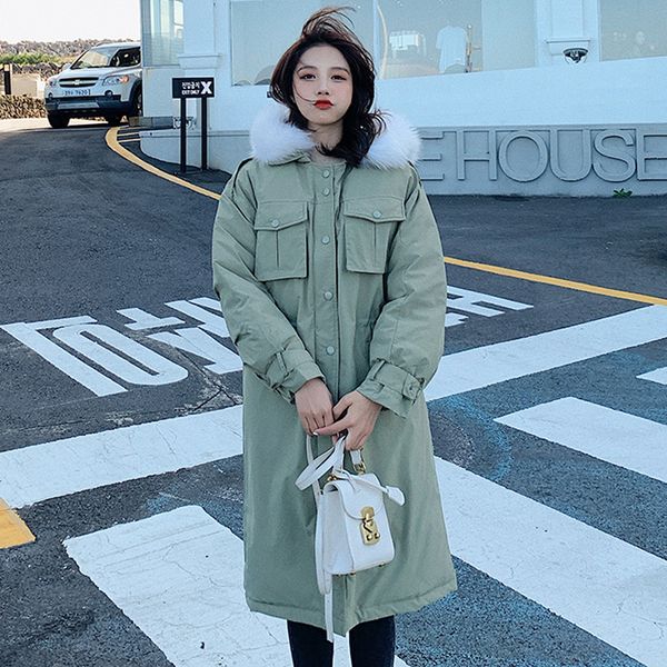 2021 newfemale cold coat x-long hooded winter jackets women's plus size soid with fur collar style thick woman 8ava, Black
2021 newfemale cold coat x-long hooded winter jackets women's plus size soid with fur collar style thick woman 8ava, Black
