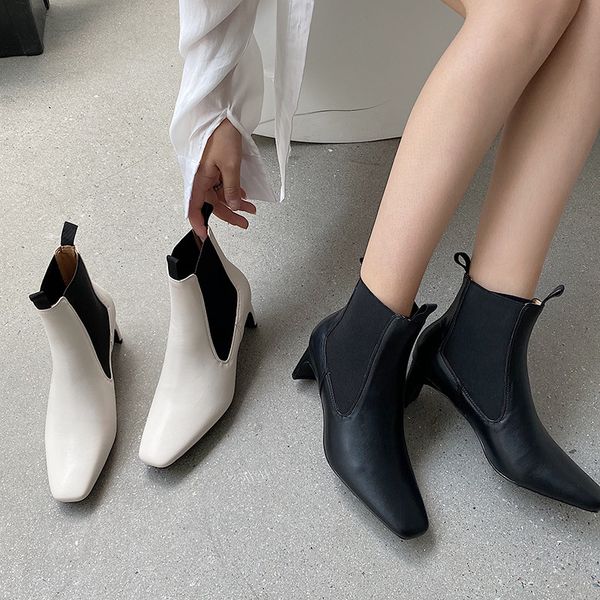 female ins winter fashions wholesale white high heels stretch leather boots designer thread elastic cord shoes qkgf, Black
female ins winter fashions wholesale white high heels stretch leather boots designer thread elastic cord shoes qkgf, Black