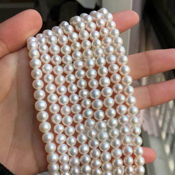 chains freshwater pearl necklace round shape with size 6-6.5mm perfect luster for jewelry diy loose strands, Silver
chains freshwater pearl necklace round shape with size 6-6.5mm perfect luster for jewelry diy loose strands, Silver