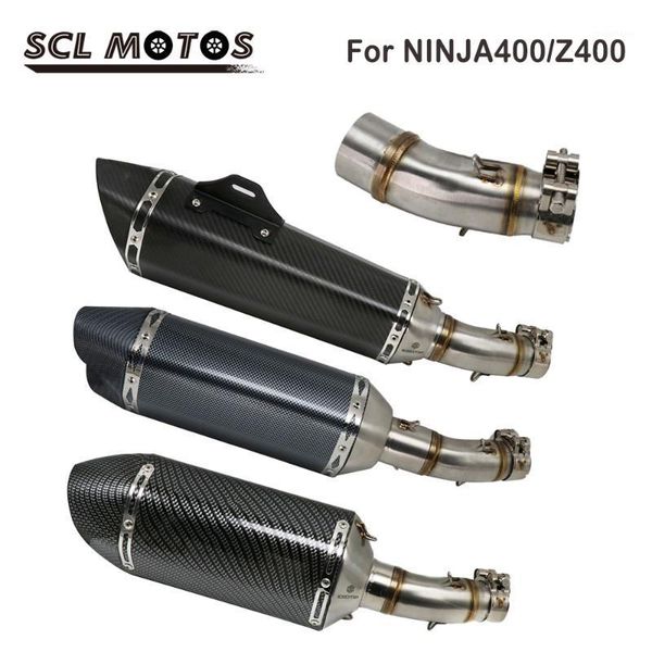 scl motos 51mm motorcycle stainless steel exhaust muffler middle link pipe for ninja400/z400 2020-2020 motorbike part1
scl motos 51mm motorcycle stainless steel exhaust muffler middle link pipe for ninja400/z400 2020-2020 motorbike part1