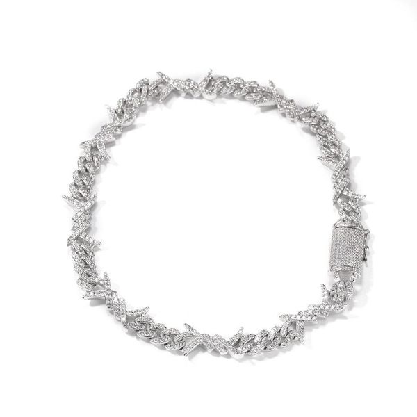 iced out barbed wire necklace 16inch 20inch cubic zirconia cuban chain necklace hip hop jewelry for men women gifts h bbyzpv, Silver
iced out barbed wire necklace 16inch 20inch cubic zirconia cuban chain necklace hip hop jewelry for men women gifts h bbyzpv, Silver